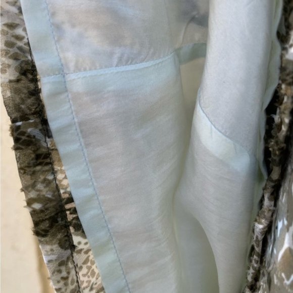 James Reva Women's Size Med Flowy Python Print 3/4 Sleeve Shift Dress Sz M - Picture 7 of 10